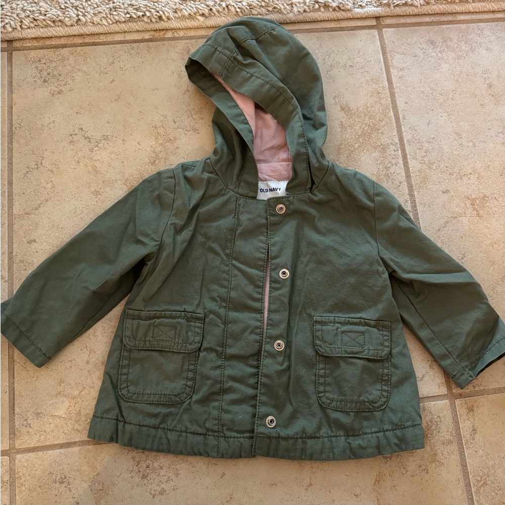 Kids Green Hooded Jacket